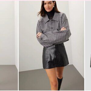 DL1961 Leather Mini Skirt Alma 28